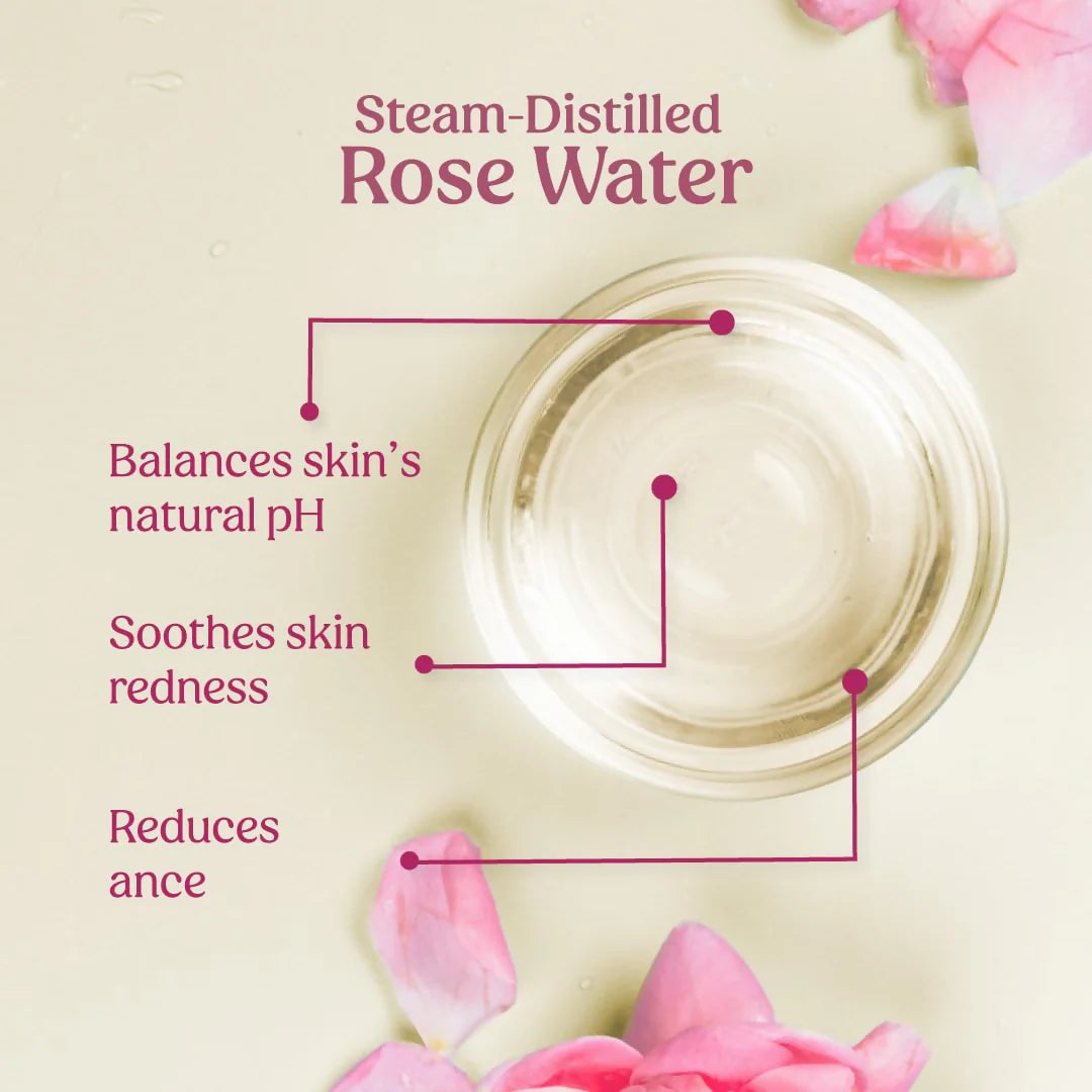 Vilvah Store Pure Rose Water Facial Toner For Glowing Skin