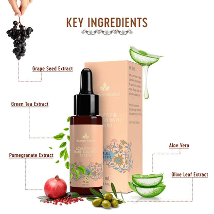 Avimee Herbal Keshpallav Hair Oil And Scalptone Hair Growth Serum Combo - combo