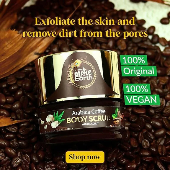 The Indie Earth Arabica Coffee Body Scrub - 125 gm
