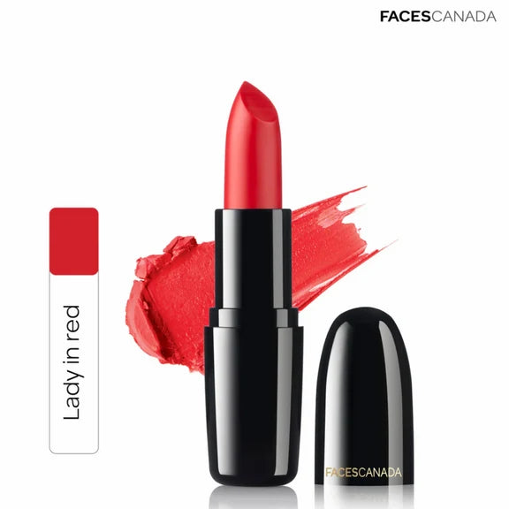 Faces Canada Creme Finish Lipstick - Lady In Red 11 - 4 gm
