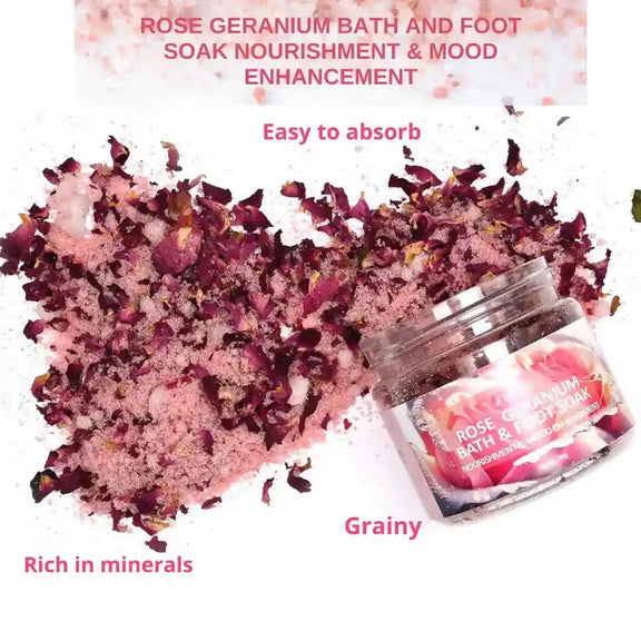 The Wellness Shop Rose Geranium Bath and Foot Soak - 200 gm