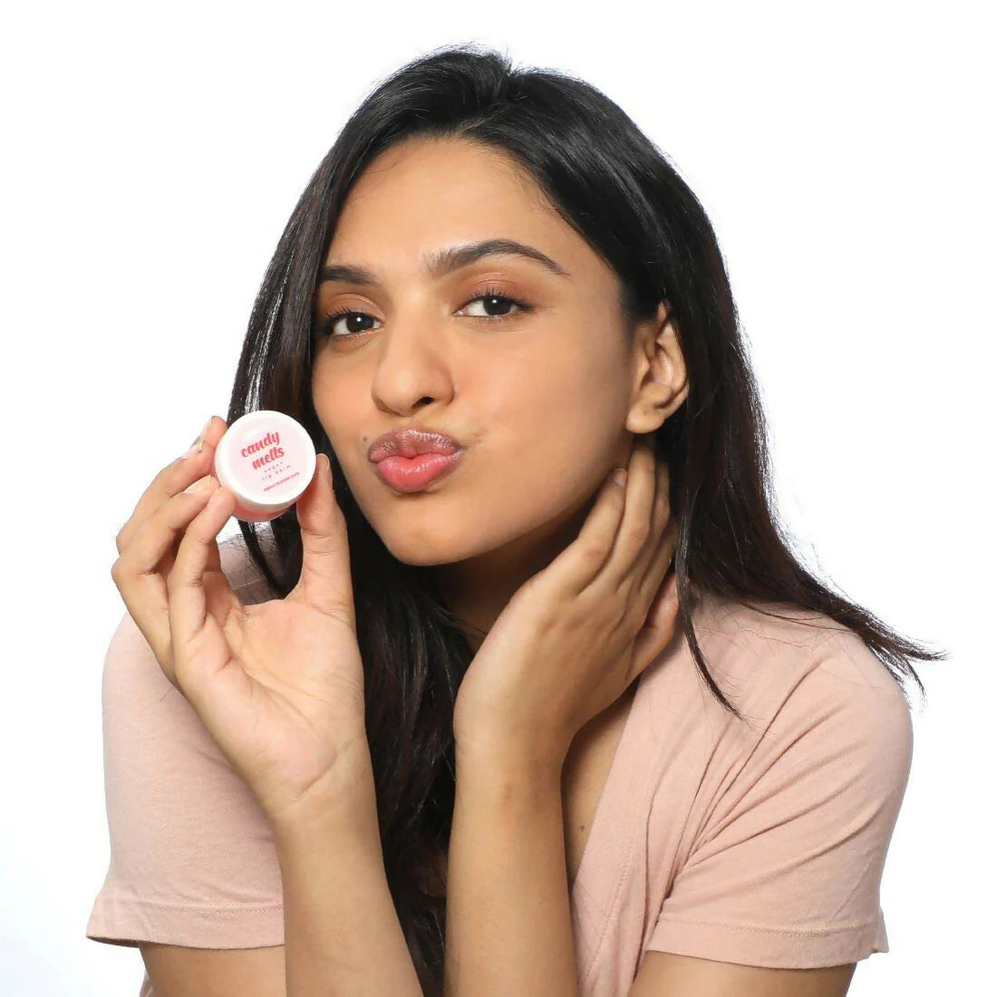 Plum Candy Melts Vegan Lip Balm Red Velvet Love For Dry & Chapped Lips, Natural SPF with Vitamin A - 12 gm