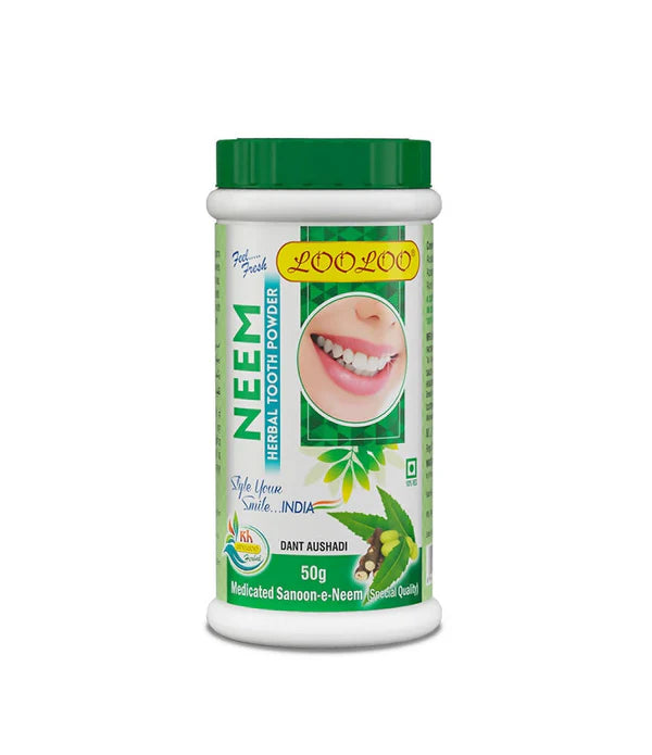 Looloo Neem Herbal Tooth Powder - 50 gm