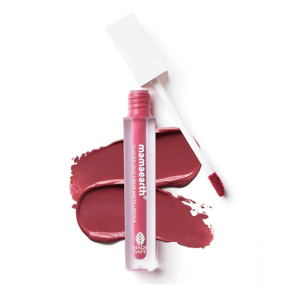 Mamaearth Feather Light Liquid Matte Lipstick - Nude Rose