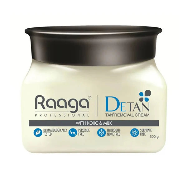 Raaga Professional De Tan Removal Cream With Kojic & Milk - 500 gm