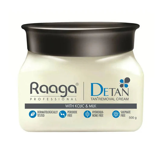 Raaga Professional De Tan Removal Cream With Kojic & Milk - 500 gm