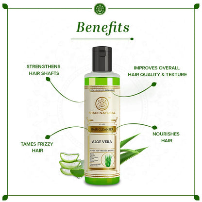 Khadi Natural Aloe vera Hair Cleanser - 210 ml
