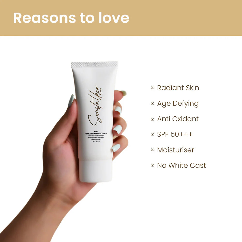 Personal Touch Sunstalker Korea 3-1 Water Based Moisturiser Serum With Sunscreen SPF50+++ - 50 gm