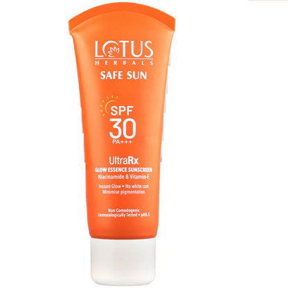Lotus Herbals Safesun Ultrarx Glow Essence Sunscreen SPF 30 PA++++ - 50 gm