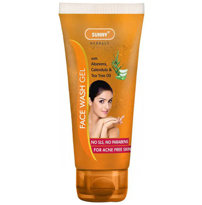 Bakson's Sunny Herbals Face Wash Gel With Aloevera, Calendula & Tea Tree Oil