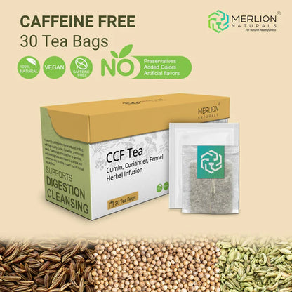 Merlion Naturals CCF Tea (Cumin, Coriander and Fennel Tea Bag) - 30 Tea bags