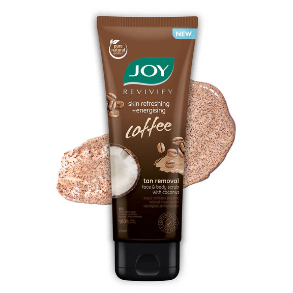 Joy Anti Pollution Exfoliating Coffee Face & Body Scrub - 200 gm