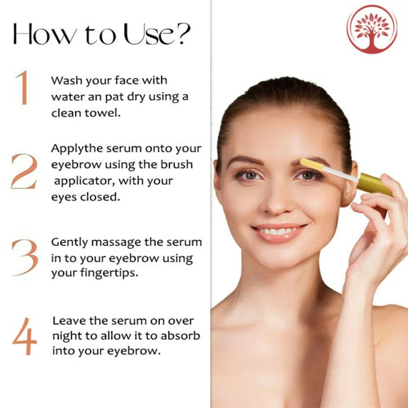 Ivory Natural Grey Eyebrow Serum - Rejuvenates, Nourishes, And Restores Natural Color Of Eyebrows - 10 ml