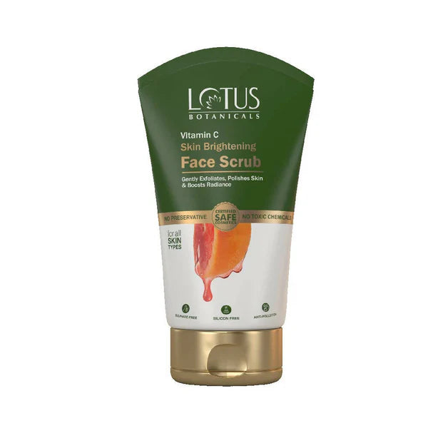 Lotus Botanicals Vitamin C Skin Brightening Face Scrub - 100 gm