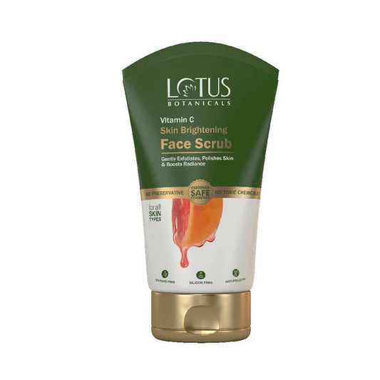 Lotus Botanicals Vitamin C Skin Brightening Face Scrub - 100 gm