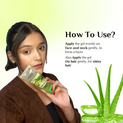 Richfeel Pure Aloe Vera Gel For Face Skin & Hair - 100 ml