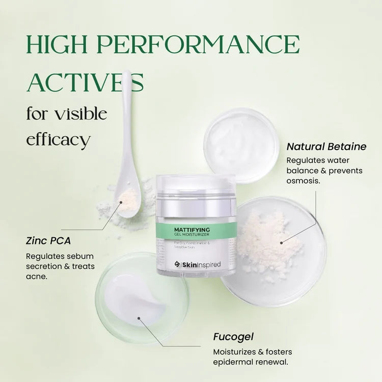 Mattifying Gel Face Moisturizer (50g) | For Oily, Combination, & Sensitive Skin