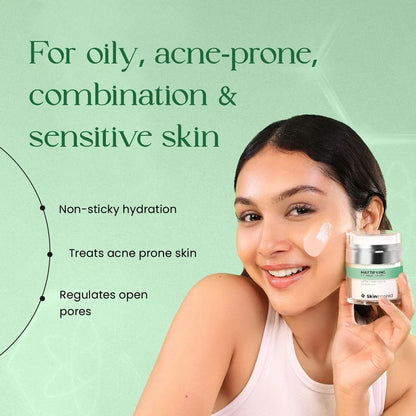 Mattifying Gel Face Moisturizer (50g) | For Oily, Combination, & Sensitive Skin