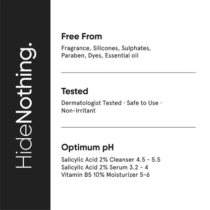 Minimalist Anti-Acne Kit, Skincare Routine Kit - Face Wash, Moisturizer, and Serum