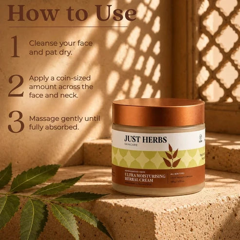 Ultra Moisturising Herbal Cream with Ashwagandha and Neem