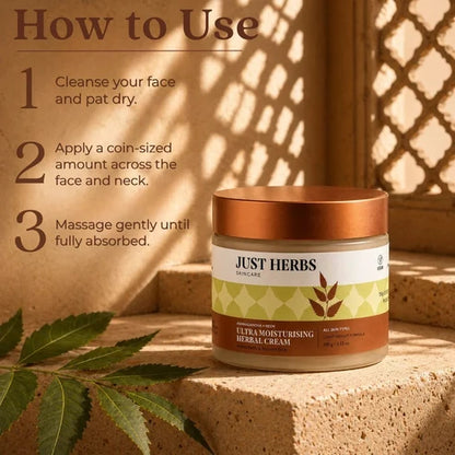 Ultra Moisturising Herbal Cream with Ashwagandha and Neem
