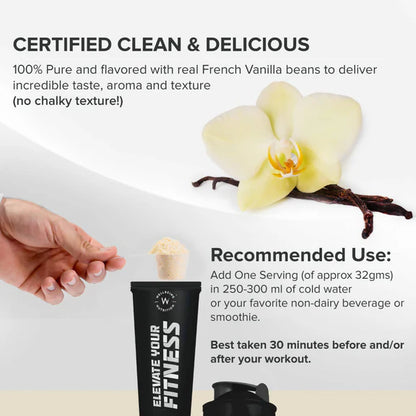 Wellbeing Nutrition Superfood Plant Protein-French Vanilla Caramel - 500 gm