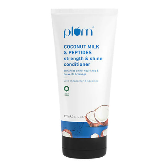 Plum Coconut Milk & Peptides Conditioner For Soft, Shiny Hair - 175 gm