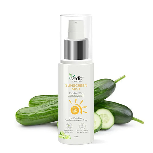 Vedic Naturals Sunscreen Face Mist with SPF 50 PA+++ - 100 ml