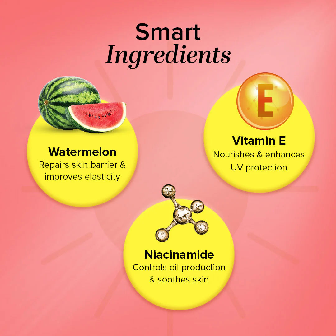 Khadi Natural Watermelon + Niacinamide Sunscreen SPF 50 PA+++ - 100 gm