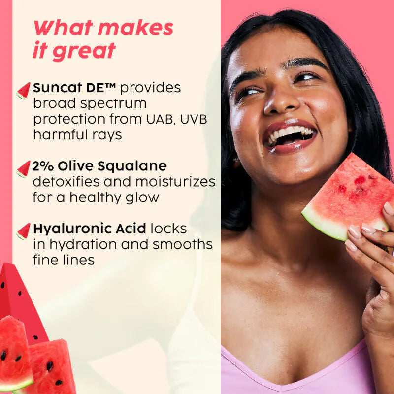 Plix Watermelon SPF PA++++ 50 Protect & Hydrate 2 In 1 Moisturizer + Sunscreen - 50 gm