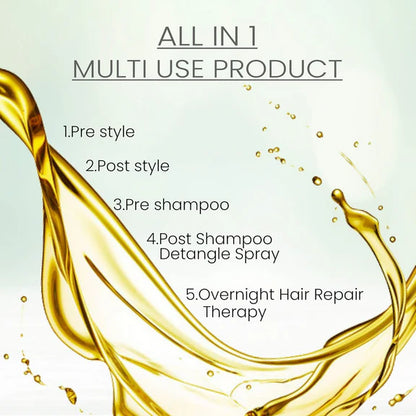 Ktein All in 1 Natural Hair Heat Protection Spray with Fermented Argan Oil - 100 ml