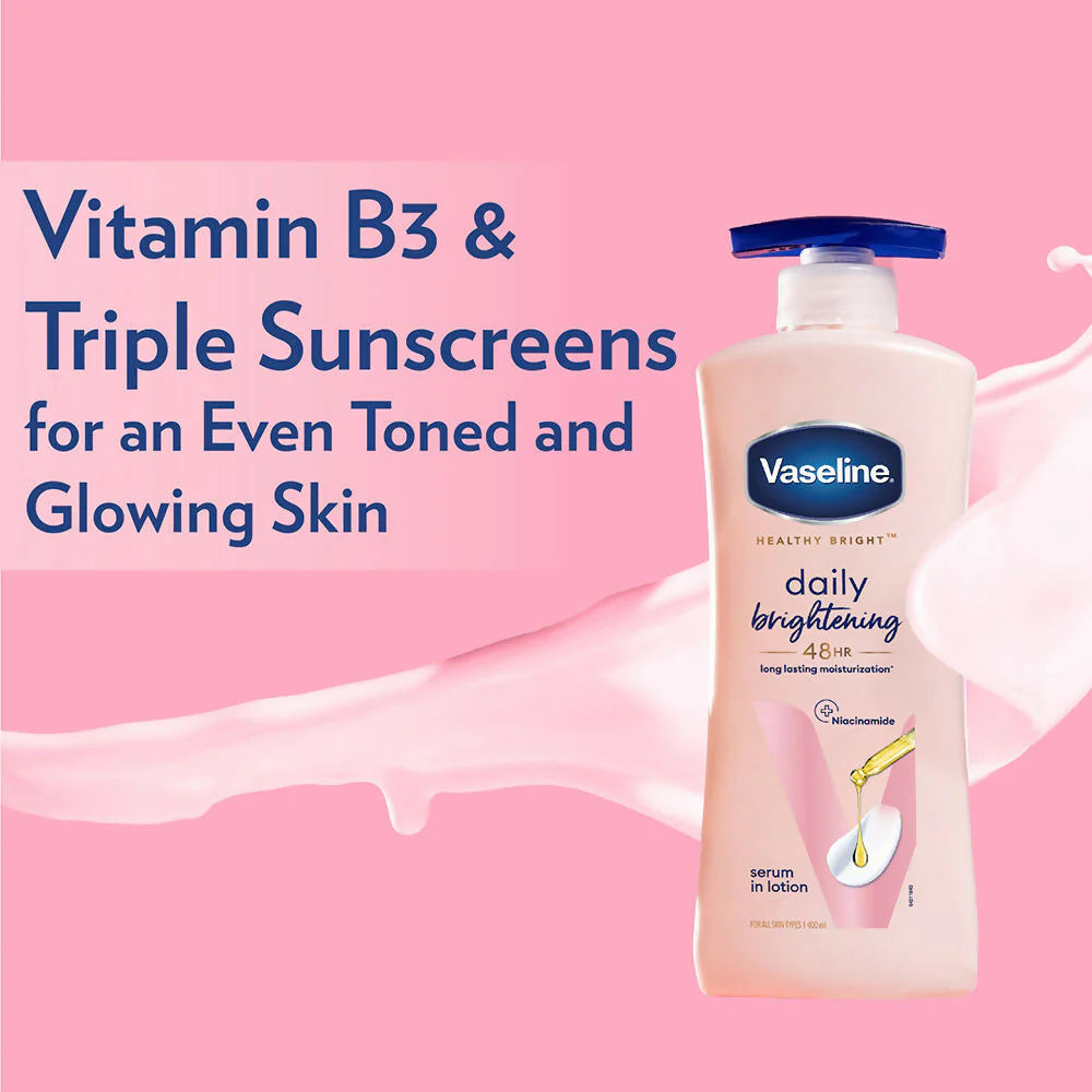 Vaseline Daily Brightening Body Lotion & Cocoa Glow Body Lotion Combo