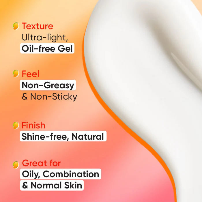 Dot & Key Mango Detan Oil-Free Sunscreen Gel SPF 50+ PA+++ - 50 gm