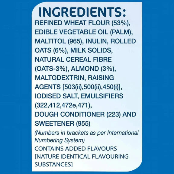Britannia NutriChoice Essentials Oats Cookies - No Added Sugar - 150 gm