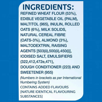 Britannia NutriChoice Essentials Oats Cookies - No Added Sugar - 150 gm