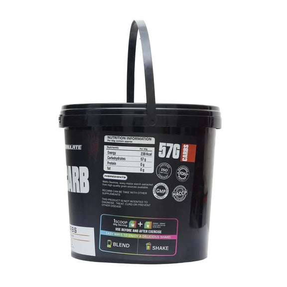 Reformulate Recarb I Carbs I 239 Energy I Nutraceutical - Unflavoured - 5 kg