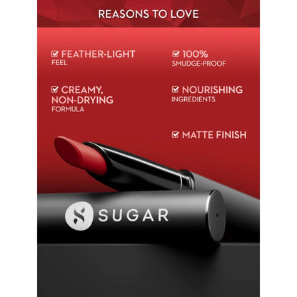 Sugar Cosmetics Matte Attack Transferproof Lipstick - 14 Caffeine Bandit - 2 gm