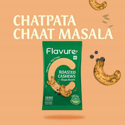 Flavure Roasted Cashew - Chaat Masala - 25 gm - Pack of 4