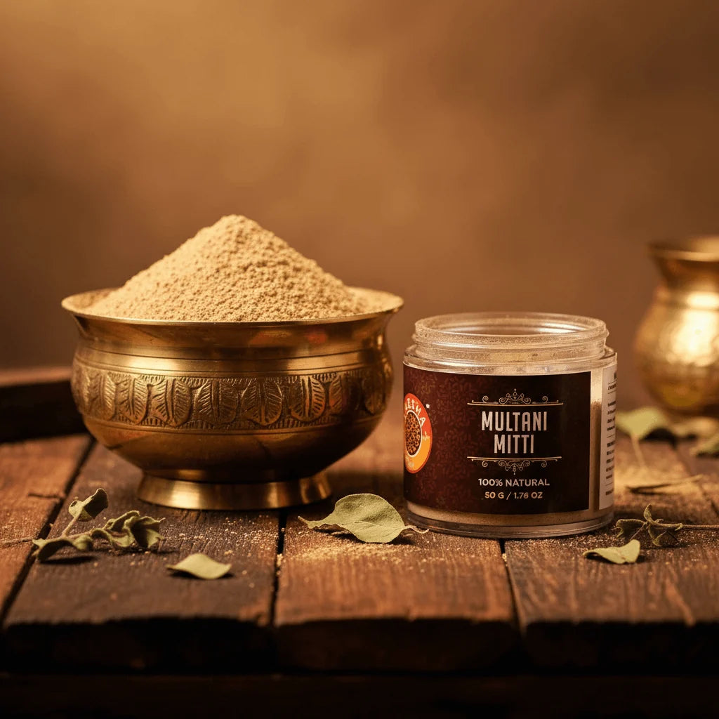 Multani Mitti Facial Ubtan - Natural Clay Face Pack for Oil Control, Tan Removal & Glowing Skin