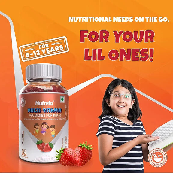 Patanjali Nutrela Multi- Vitamin Kids Gummies- Straberry Flavour - 75 gm