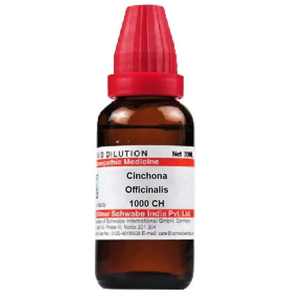 Dr. Willmar Schwabe India Cinchona Officinalis (China) Dilution -30 ml - 6 CH