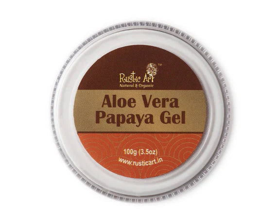 Rustic Art Aloevera Papaya Gel - 100 gm