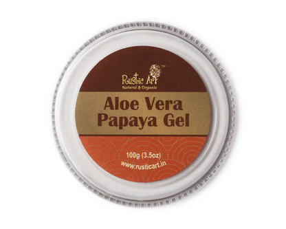 Rustic Art Aloevera Papaya Gel - 100 gm