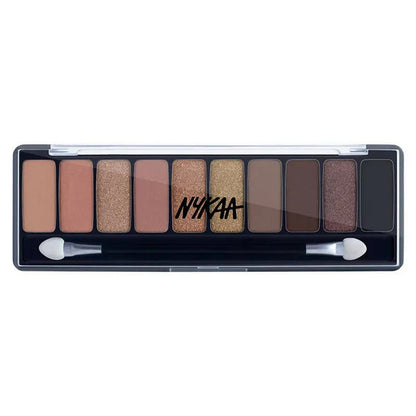 Nykaa Eyes On Me! 10-in-1 Eyeshadow Palette - Smokey at 8 - 12 gm
