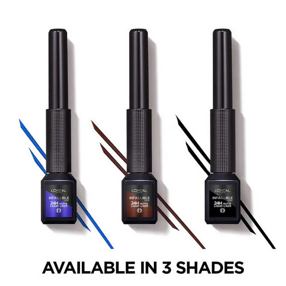 L'Oreal Paris Infaillible Grip 24H Matte Liquid Liner - 02 Blue - 10.8 gm