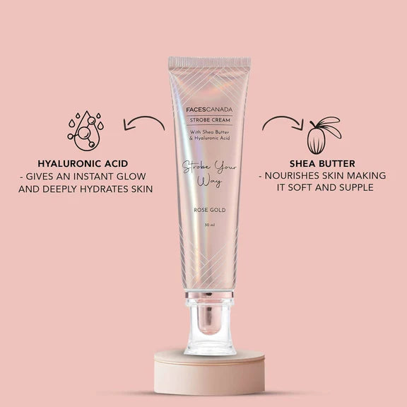 Faces Canada Strobe Cream - Rose Gold - 30 gm