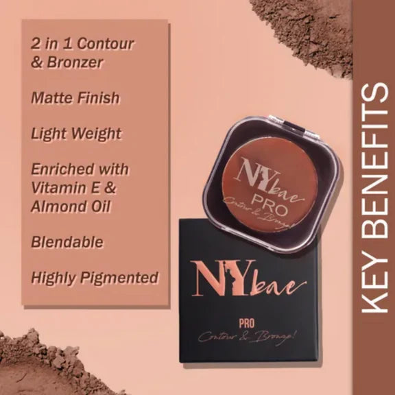 NY Bae Pro Contour & Bronze - Deep Brown 01 - 4 gm