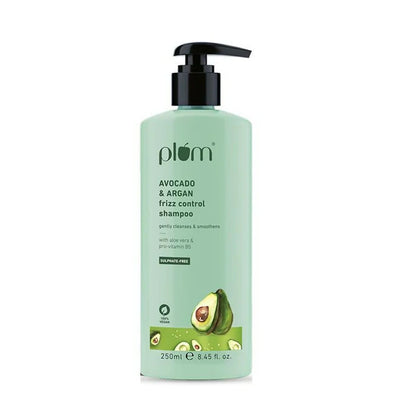 Plum Avocado & Argan Oil Sulphate-Free Shampoo For Frizzy Hair - 250 ml