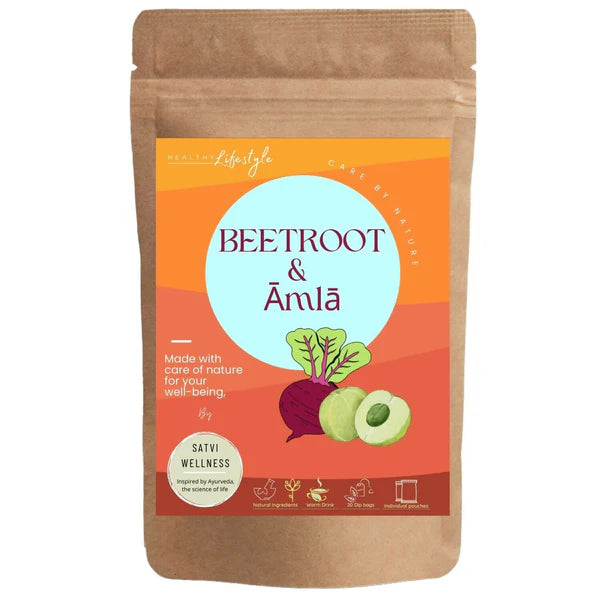 Satvi Wellness Beetroot Amla Tea Bags - 20 Tea bags
