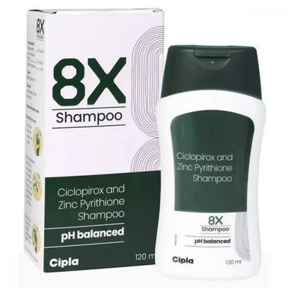 Cipla 8X Shampoo with pH Balanced - 120 ml